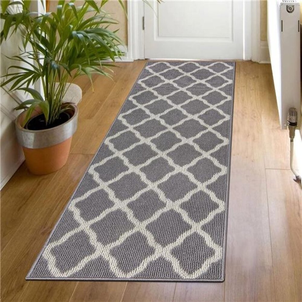 Long Door Mats Indoor 20"x59" Washable Front Door Mat Non Slip Water Absorbent